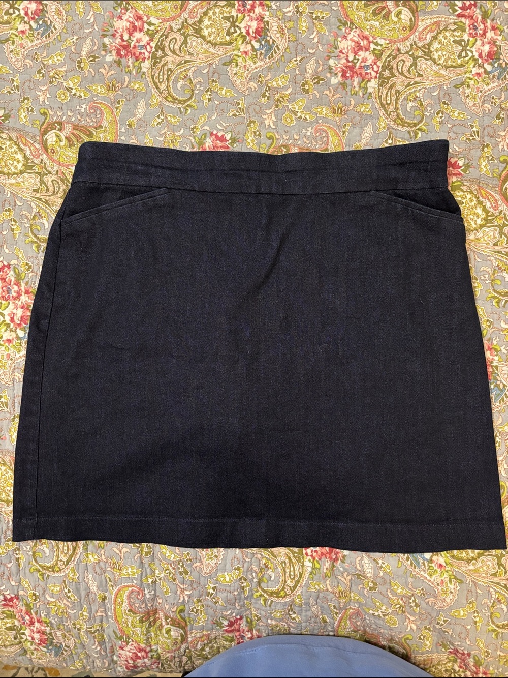 croft & barrow Dark Blue Denim Mini Skort